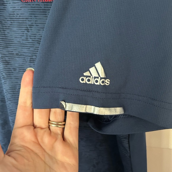 Adidas Navy Blue Polo Shirt with Red Accents Erin hills 2017 US open - Picture 4 of 7